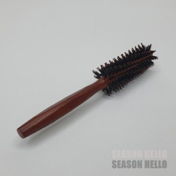 Season Hello Wood Dry Roll Comb Brush No. 3 Hair Comb Hair Roll Comb Hair Dryer_MC