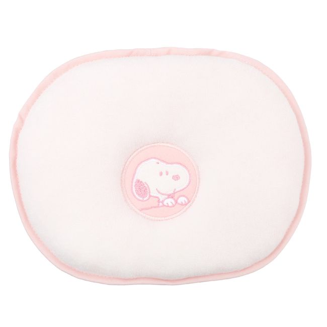 Nishikawa 158061036 Snoopy Baby Pillow, Washable, Made in Japan, Dream Ring Pillow, 7.5 x 8.7 inches (19 x 22 cm), Pink