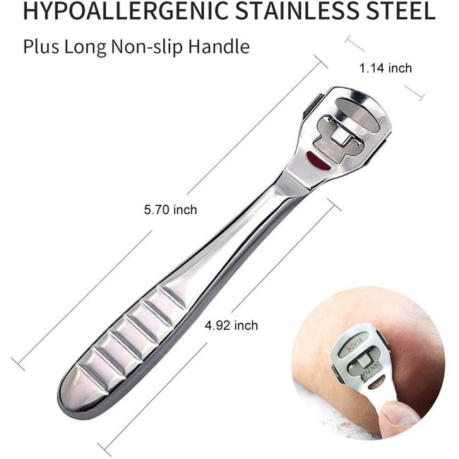 Callus Remover Feet Corn Shaver Hard Skin Remover Steel Handle 10