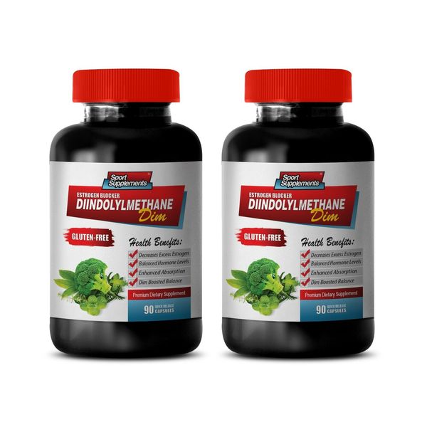 estrogen blocker - DIINDOLYLMETHANE - anti inflammation eating 2 BOTTLE