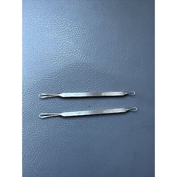 2 x Tweezerman  Blackhead Remover Solid Stainless Steel Made In Italy Low Ship