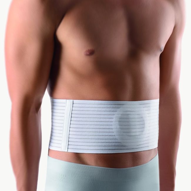 Bort 104070 Umbilical Hernia Support Belt with Silicone Pad Binder Umbilical Abdominal Incisional Belly Button Hernia Medical Grade Made in Germany Size 3, 49.2" – 59.1"