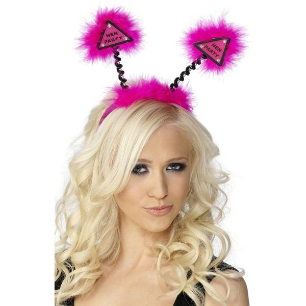 Hen Party Head Boppers, Fuchsia, with Ma