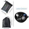 Waterproof Multifunctional Toiletry Shower Bag Bathroom Mesh Bag Travel Hanging Mesh Toiletries Bag with Drawstring Hook Sucker for Gym Camping Travel Business