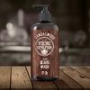 Viking Revolution Beard Wash Shampoo w/Argan & Jojoba Oils - Softens & Strengthens - Sandalwood Scent - Beard Shampoo w/Beard Oil (17 oz Shampoo)