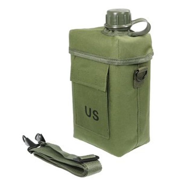 Military Water Bottle 2 Quart [Eagle Model] [# 5529r] (OD)