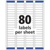 Avery Printable Return Address Labels with Sure Feed, 0.5" x 1.75", White, 800 Blank Mailing Labels (18167)