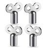 4 x Radiator Bleed Keys: Universal, Robust and Stable Keys for Bleeding All Heating Types
