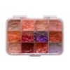 Vueset Mango - 12 Sections empty makeup palette depotting case, Clear
