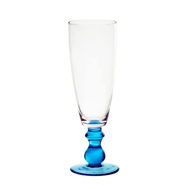 CRISTALICA Ice Cream Glass Shake Blue 450 ml Ice Cream Dessert Glass Goblet Iced Coffee