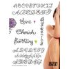Tattoo Fonts - Lettering Scripts Tattoo Flash Design Book 64-Pages