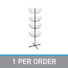 4 Basket Display Wire Floor Tier Spinner Rack Dump Bin Retail Merchandising 63"