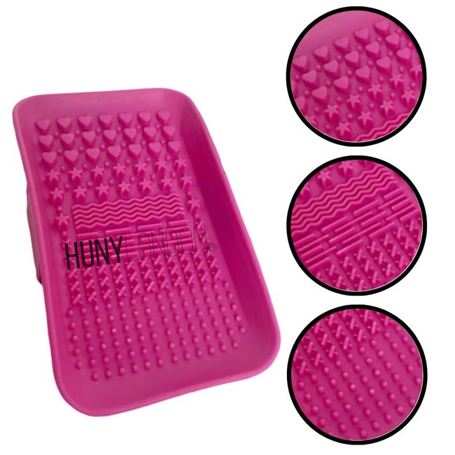 Makeup Brush Cleaner Mat - Silicone Makeup Brush Cleaning Mat, Portable  Makeup Brush Cleaning Pad