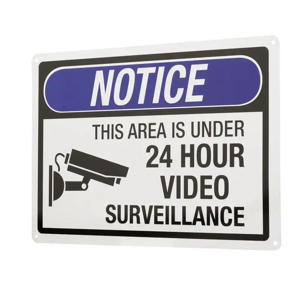 10 In. X 14 In. 24-Hour Video Surveillance Sign