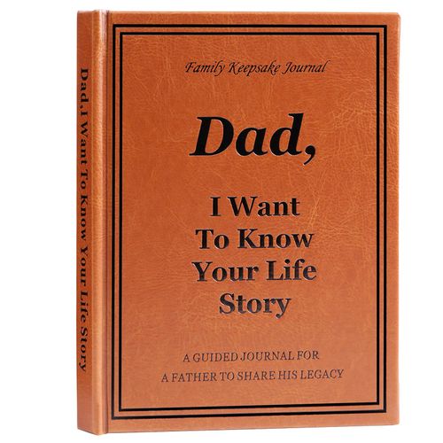 Dad I Want to Hear Your Life Story Journal (Hardcover), Tell Me Your Story Dad Book, Dad Birthday Gifts from Daughter Son, A Father's Guided Journal To Share His Memories