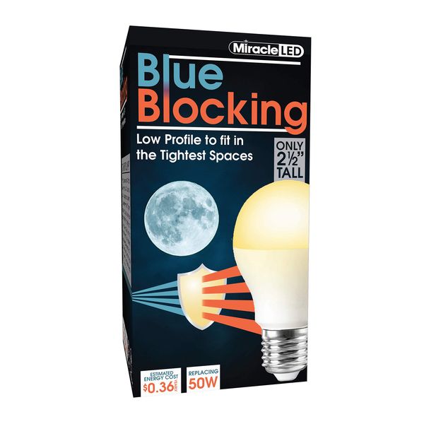 Miracle LED 3W Blue Blocking Bulb, Amber Glow