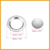 Partuto Car Engine Start Stop Button Cover Trim Kit Silver Tone Replacement