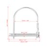 X AUTOHAUX 2pcs Bicycle Arch D Shape Trailer Shaft Locking Pin Coupler Pin