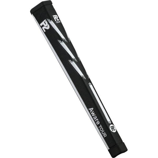 P2 Putter Grips Aware Tour Putter Grip, Black, Textured, 51g