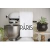 YouCustomizeIt Paris & Eiffel Tower Kitchen Towel - Waffle Weave - Partial Print