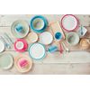 Harfield Yellow Duo Polycarbonate Plastic Dining Set Reusable Virtually Unbreakable Plates Bowl
