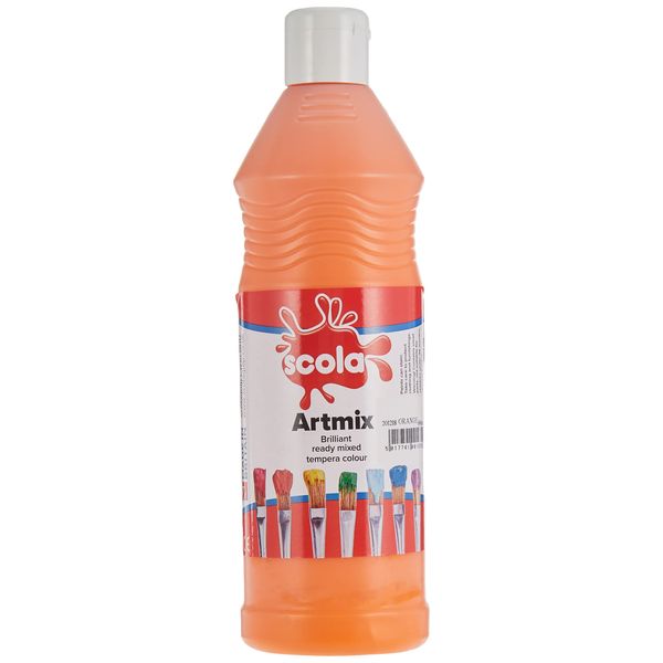 Scola Orange 600ml Artmix Ready Mixed Paint