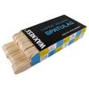 Waxness Wax Necessities Extra Polished Birchwood Rounded Body Wax Spatulas Applicators 100 Pack