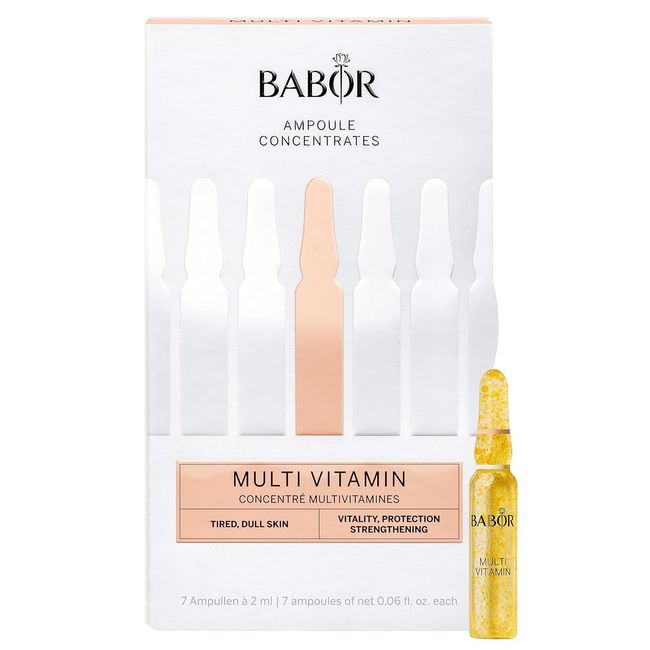 BABOR Multi Vitamin, Serum Ampullen für das Gesicht, Mit Vitamin E für eine gestärkte Hautbarriere, Ampoule Concentrates, 7 x 2 ml