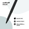 Eco-Friendly Rollerball Pens 12 Count Smooth Writing Black Ink Fine Tip