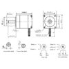 3D Printer Stepper Motor, 1.3A Dual Output Shaft Low Loss Stepper Motor