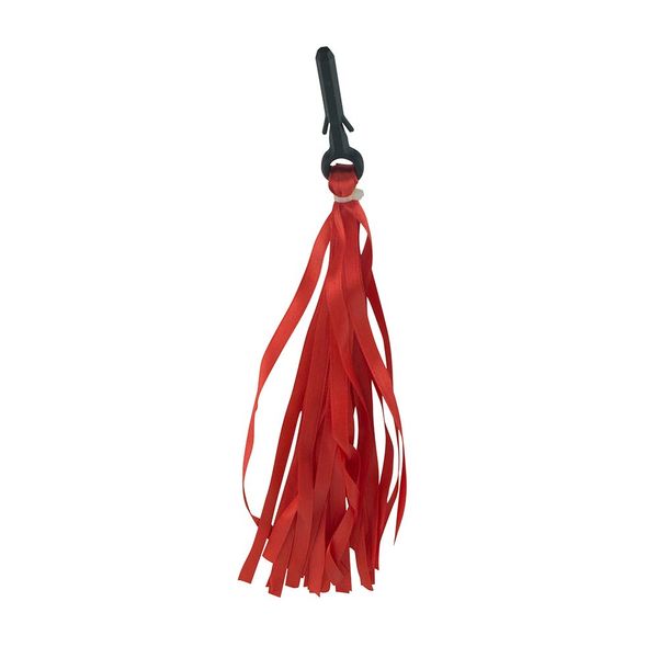 Fenix Cloth Streamers Pair Bicycle Grips Tassel, (Red)