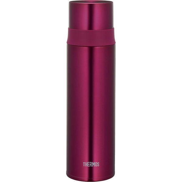 Thermos FFM-501 BGD Stainless Steel Water Bottle, Slim, 16.9 Fl Oz (500 ml), Burgundy