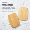 Farberware 4-Piece Reversible Bamboo Cutting 14"L x 11"W x 0.8"Th