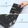 AIMOS USB switcher, 4 input, 4 output USB switching + hub, 4 PC shared mouse, keyboard, scanner, printer, U disk, hard disk, etc. 4 USB cables