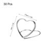 Sourcing Map 30pcs Silver Metal Table Display Stand Card Stand with Large Stable Base and Elegant Ring Design