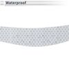 RATCHROLL Reflective Bumper Decal Fluorescent White Meniscus Crescent Moon Pattern Reflective Car Sticker Personalized Decoration