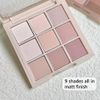 Eyeshadow Palette, Waterproof Matte Eye Shadows Palette For Women, Long Lasting White Pink Eyeshadow Make-Up Palettes Highly Pigmented Blendable Warm Nude Eyeshadow Palette