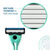 Preserve Shave 5 Five Blade Refillable Razor, Made from Recycled Materials, Navy Blue