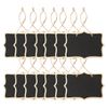 AUSTOR 14 Pcs Mini Chalkboards Signs Hanging Rectangle Chalkboards Double Sided