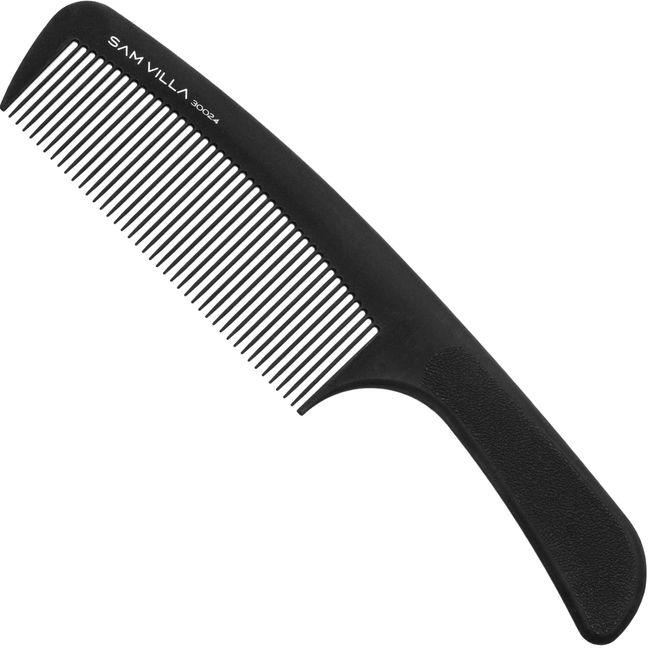 Sam Villa Artist Series Barbering Handle Comb, Black