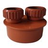 SHMOX Waste Pipe Adapter- The Ultimate Choice for Underground Drainage Systems (40mm Double)