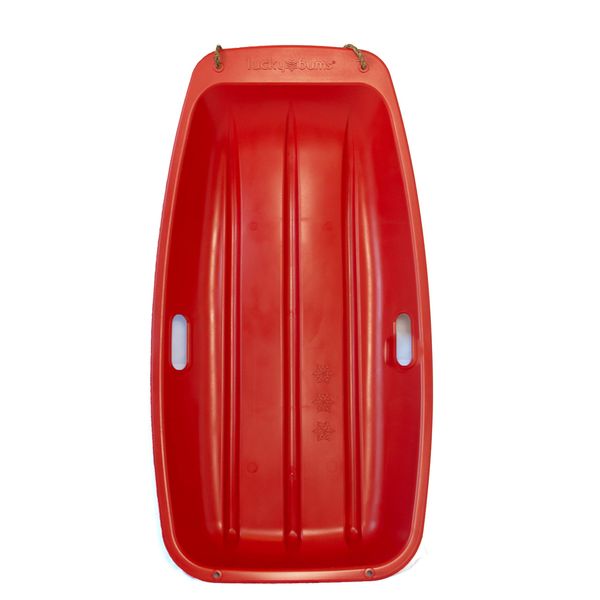 Lucky Bums Kids Plastic Snow Sled, 35-inch Toboggan, Red