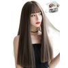EmGrande DY23B Premium Line Wig, Supervised by Active Top Stylists, 6 Piece Set, Rich Line, Women's Wig, Long, Small Face Effect (Gray Ash