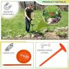 FEBTECH-Septic Tank Marker for Property line Markers-6"x 10" Pack of 8+1 Hammer