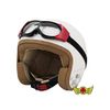 Mad Max TYPE4 Motorcycle Goggles, Red/Clear, UV Protection, Windproof, Cold Protection, Pilot Goggles