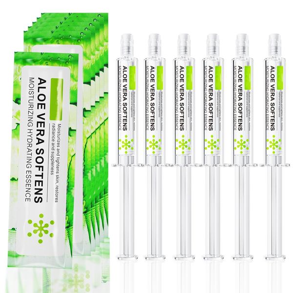 Aloe Vera Face Serum 6pcs, Hydrating Serum For Anti Aging, Korean Serum For Hydrate,Plump,Brightening,Erase Fine Lines, Dark Spot Remover Serum For Dry, Combination, Acne Prone And Oily Skin