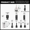 9PCS Diamond Core Drilling Bits Set Ceramic Masonry Porcelain Tile Hole Saw Kit