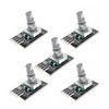 JZK 5 Pieces KY-040 rotary encoder 5 pin, 360 degree rotary encoder module KY-040, rotary encoder pushbutton switch