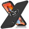iPhone X Case, iPhone XS, Case with Ring, Shockproof, Protective Cover, Shock Absorption, TPU, Thin, Scratch-Resistant, Thin, Silicone, Stand Function, Compatible with Car Holder, Dual Layer