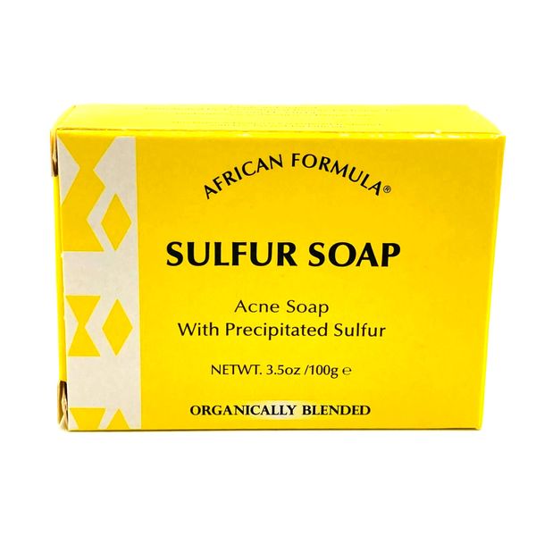 African Formula Sulfur Soap 3.5 oz.  Deep Cleansing Bar